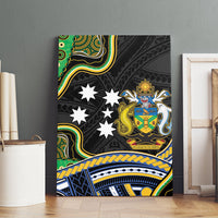 South Sea Islanders And Solomon Islands Canvas Wall Art Solomons Coat Of Arms And Southern Cross DT05 - Polynesian Pride