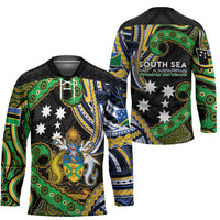 South Sea Islanders And Solomon Islands Hockey Jersey Solomons Coat Of Arms And Southern Cross DT05 - Polynesian Pride