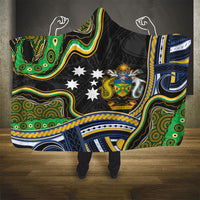 South Sea Islanders And Solomon Islands Hooded Blanket Solomons Coat Of Arms And Southern Cross DT05 - Polynesian Pride
