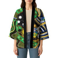 South Sea Islanders And Solomon Islands Kimono Solomons Coat Of Arms And Southern Cross DT05 - Polynesian Pride