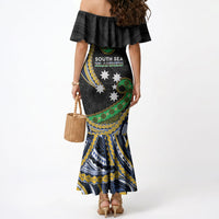 South Sea Islanders And Solomon Islands Mermaid Dress Solomons Coat Of Arms And Southern Cross DT05 - Polynesian Pride