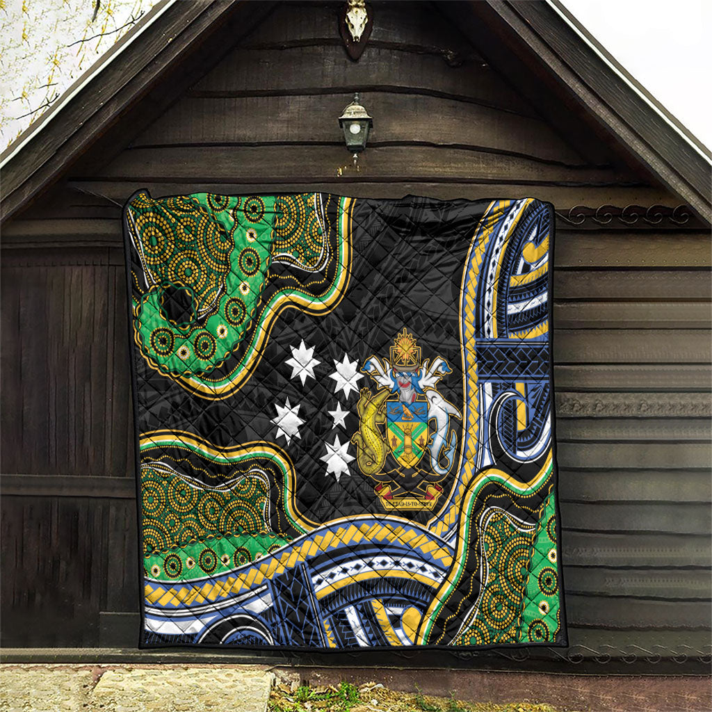 South Sea Islanders And Solomon Islands Quilt Solomons Coat Of Arms And Southern Cross DT05 - Polynesian Pride