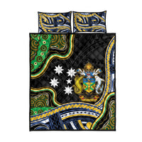 South Sea Islanders And Solomon Islands Quilt Bed Set Solomons Coat Of Arms And Southern Cross DT05 - Polynesian Pride