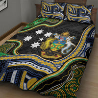 South Sea Islanders And Solomon Islands Quilt Bed Set Solomons Coat Of Arms And Southern Cross DT05 - Polynesian Pride