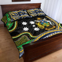 South Sea Islanders And Solomon Islands Quilt Bed Set Solomons Coat Of Arms And Southern Cross DT05 - Polynesian Pride