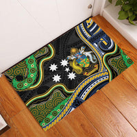 South Sea Islanders And Solomon Islands Rubber Doormat Solomons Coat Of Arms And Southern Cross DT05 - Polynesian Pride