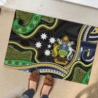 South Sea Islanders And Solomon Islands Rubber Doormat Solomons Coat Of Arms And Southern Cross DT05 - Polynesian Pride