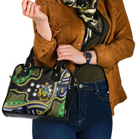 South Sea Islanders And Solomon Islands Shoulder Handbag Solomons Coat Of Arms And Southern Cross DT05 - Polynesian Pride
