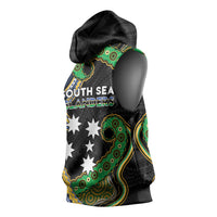 South Sea Islanders And Solomon Islands Sleeveless Hoodie Solomons Coat Of Arms And Southern Cross DT05 - Polynesian Pride