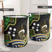 South Sea Islanders And New Caledonia Laundry Basket Nautilus Shell Southern Cross Tribal Pattern DT05 - Polynesian Pride