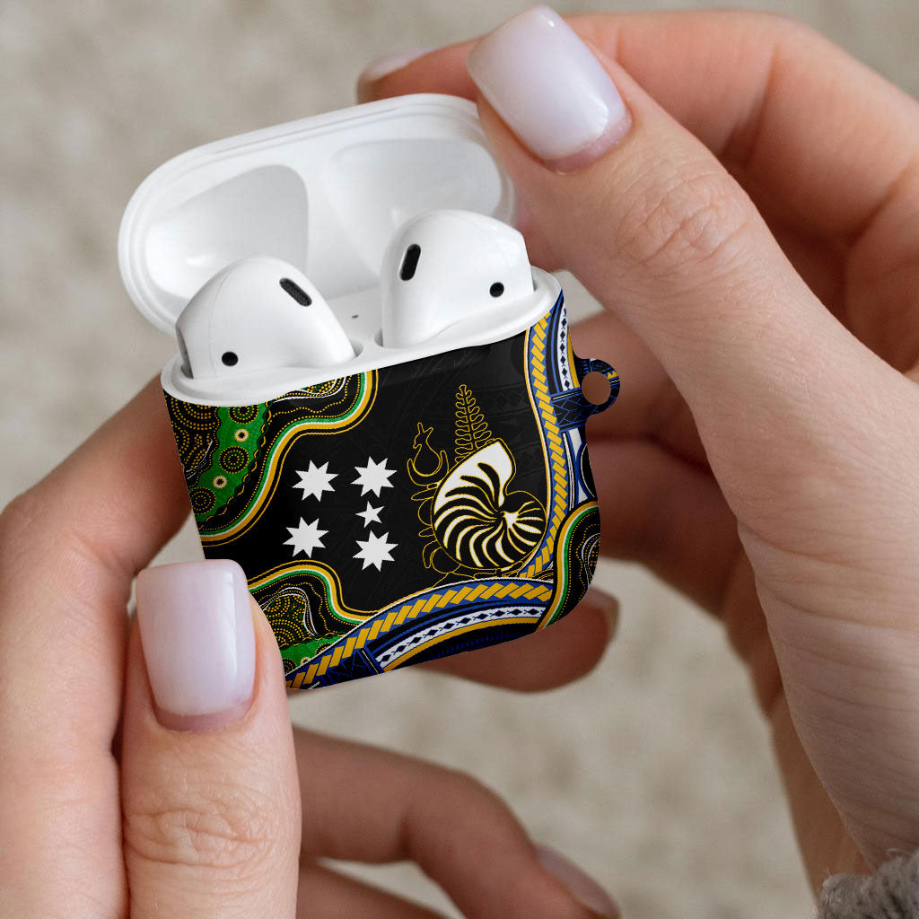 South Sea Islanders And New Caledonia AirPods Case Nautilus Shell Southern Cross Tribal Pattern DT05 - Polynesian Pride