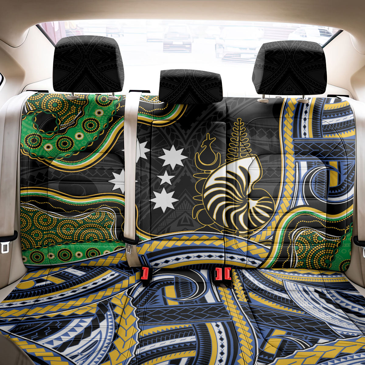 South Sea Islanders And New Caledonia Back Car Seat Cover Nautilus Shell Southern Cross Tribal Pattern DT05 - Polynesian Pride