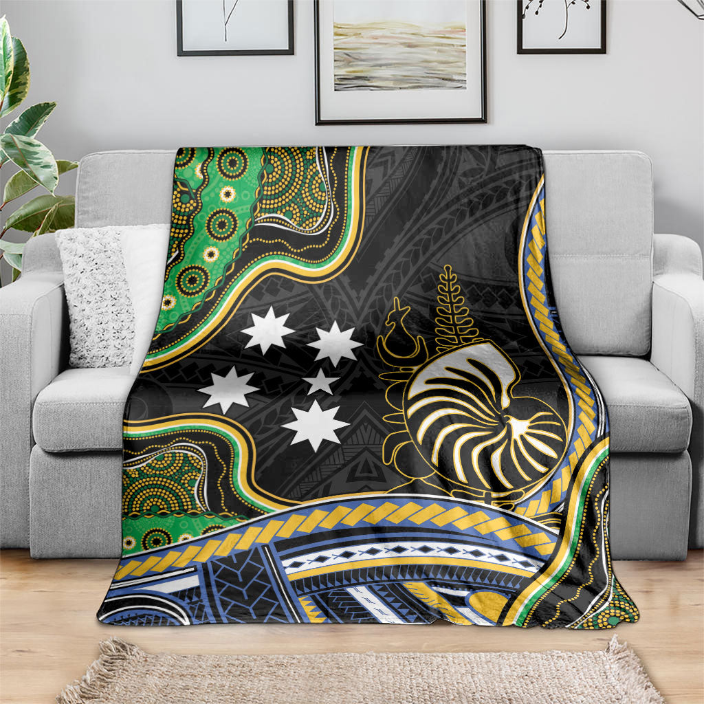 South Sea Islanders And New Caledonia Blanket Nautilus Shell Southern Cross Tribal Pattern DT05 - Polynesian Pride