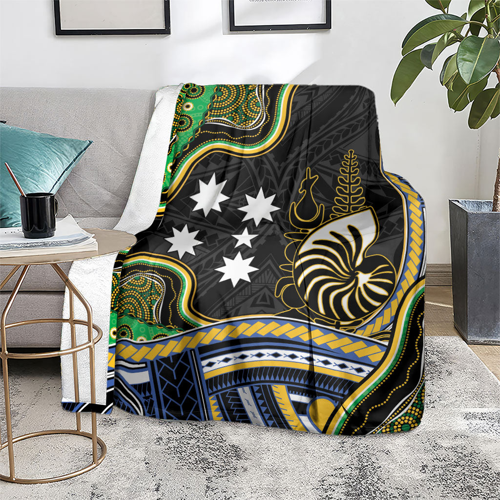 South Sea Islanders And New Caledonia Blanket Nautilus Shell Southern Cross Tribal Pattern DT05 - Polynesian Pride