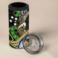South Sea Islanders And New Caledonia 4 in 1 Can Cooler Tumbler Nautilus Shell Southern Cross Tribal Pattern DT05 - Polynesian Pride
