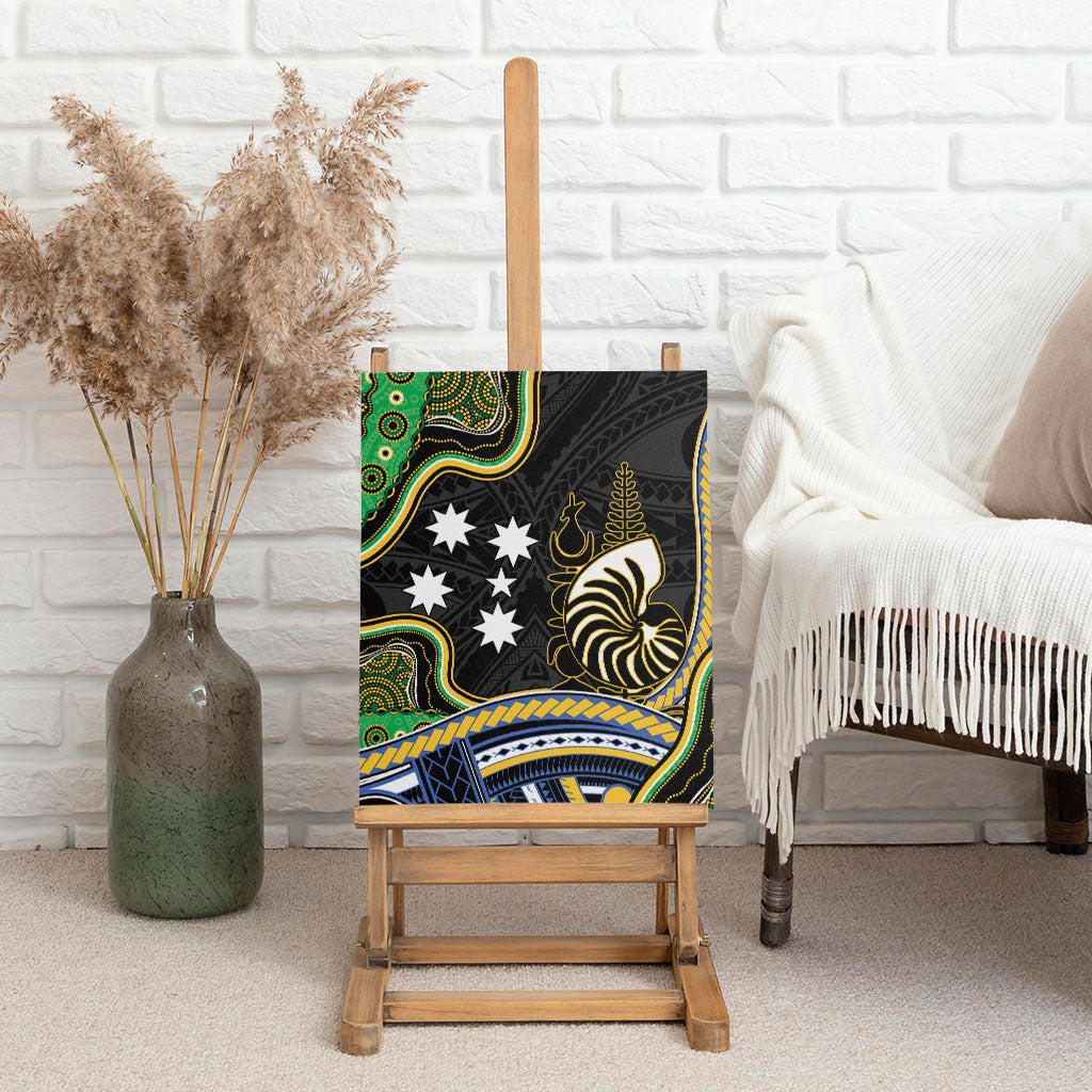 South Sea Islanders And New Caledonia Canvas Wall Art Nautilus Shell Southern Cross Tribal Pattern DT05 - Polynesian Pride
