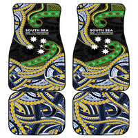 South Sea Islanders And New Caledonia Car Mats Nautilus Shell Southern Cross Tribal Pattern DT05 - Polynesian Pride