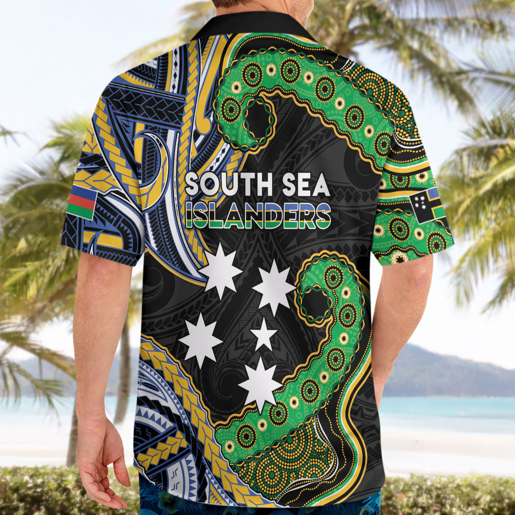 South Sea Islanders And New Caledonia Hawaiian Shirt Nautilus Shell Southern Cross Tribal Pattern DT05 - Polynesian Pride