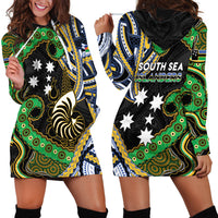 South Sea Islanders And New Caledonia Hoodie Dress Nautilus Shell Southern Cross Tribal Pattern DT05 - Polynesian Pride