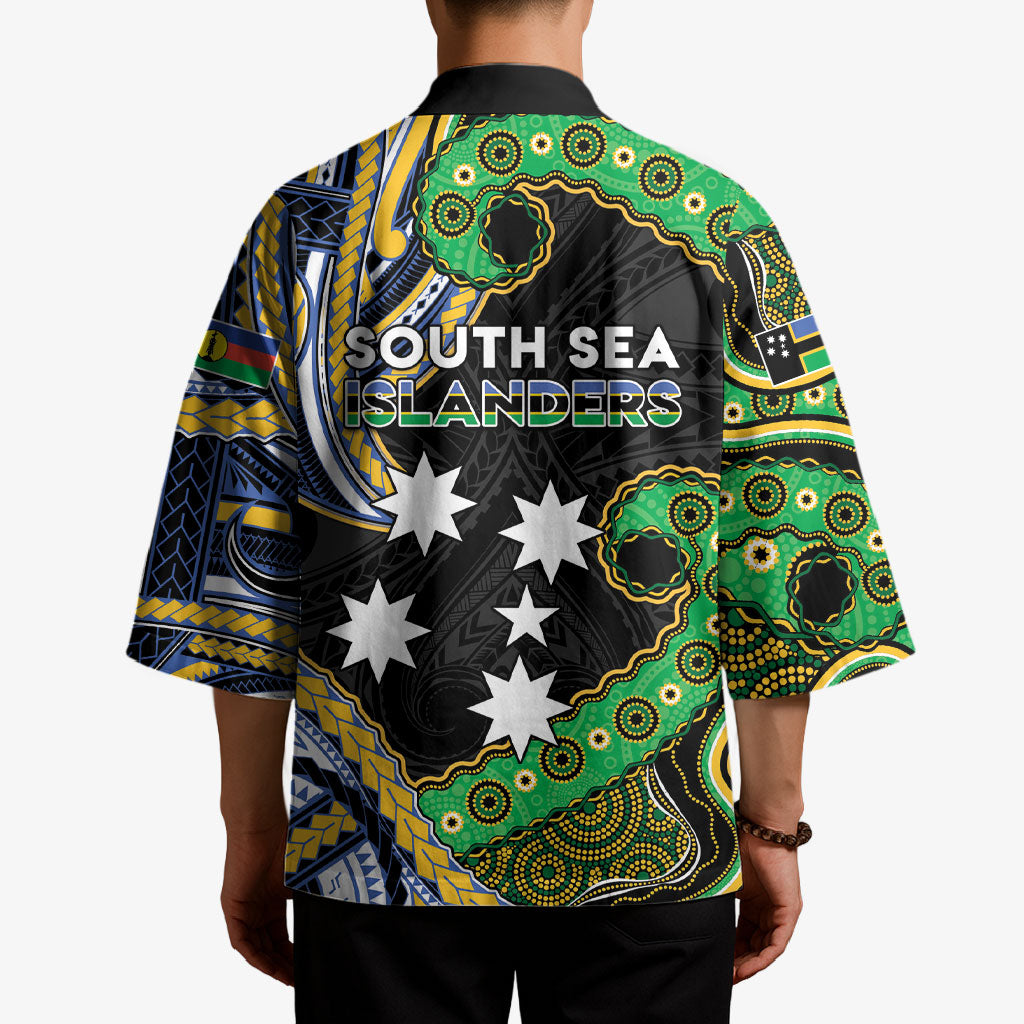 South Sea Islanders And New Caledonia Kimono Nautilus Shell Southern Cross Tribal Pattern DT05 - Polynesian Pride