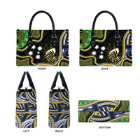 South Sea Islanders And New Caledonia Leather Bag Nautilus Shell Southern Cross Tribal Pattern DT05 - Polynesian Pride