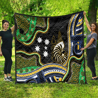 South Sea Islanders And New Caledonia Quilt Nautilus Shell Southern Cross Tribal Pattern DT05 - Polynesian Pride