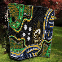 South Sea Islanders And New Caledonia Quilt Nautilus Shell Southern Cross Tribal Pattern DT05 - Polynesian Pride