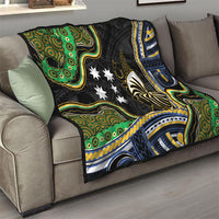 South Sea Islanders And New Caledonia Quilt Nautilus Shell Southern Cross Tribal Pattern DT05 - Polynesian Pride