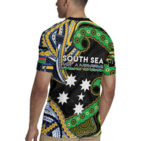South Sea Islanders And New Caledonia Rugby Jersey Nautilus Shell Southern Cross Tribal Pattern DT05 - Polynesian Pride