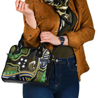 South Sea Islanders And New Caledonia Shoulder Handbag Nautilus Shell Southern Cross Tribal Pattern DT05 - Polynesian Pride