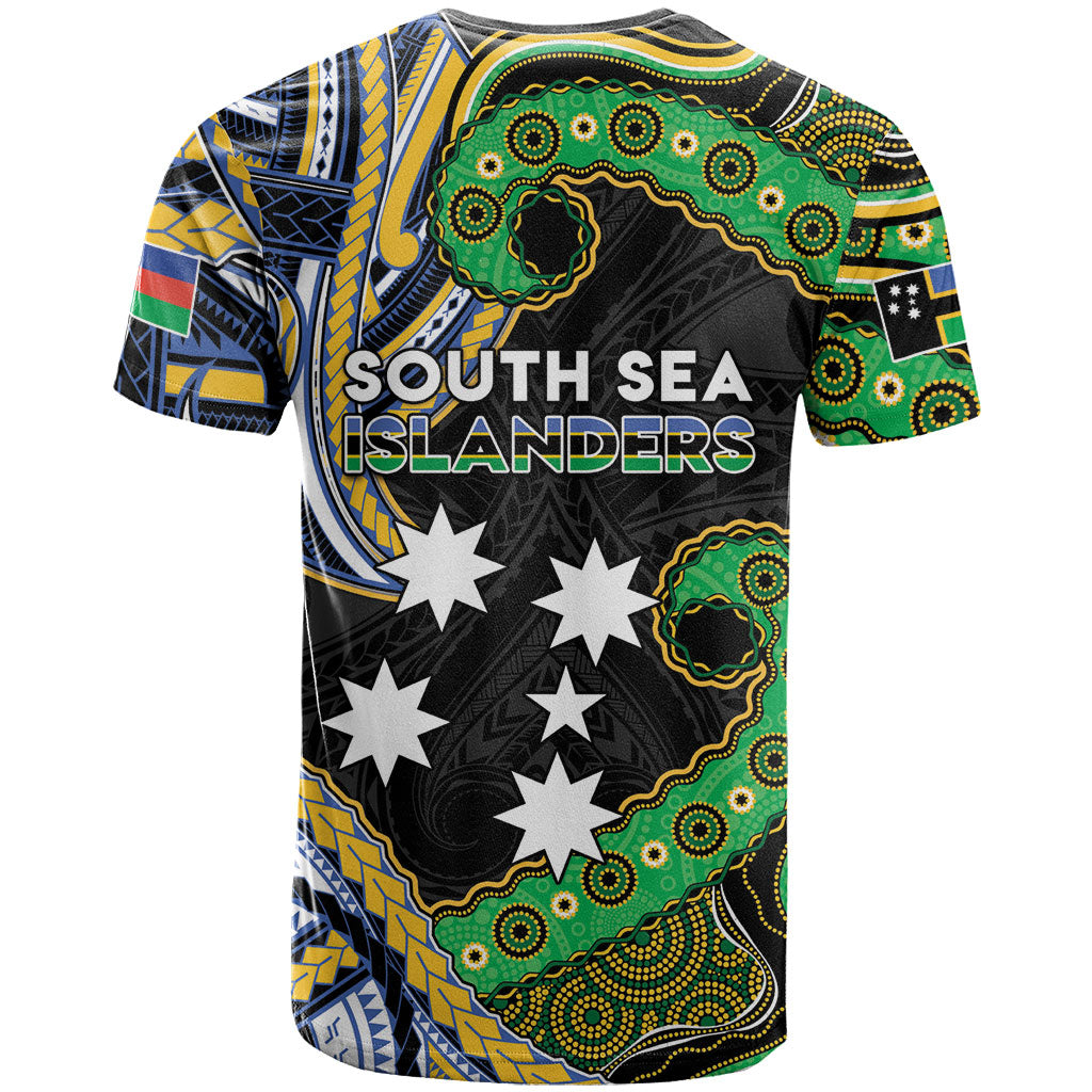 South Sea Islanders And New Caledonia T Shirt Nautilus Shell Southern Cross Tribal Pattern DT05 - Polynesian Pride