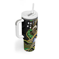 South Sea Islanders And New Caledonia Tumbler With Handle Nautilus Shell Southern Cross Tribal Pattern DT05 - Polynesian Pride