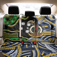 South Sea Islanders And Vanuatu Back Car Seat Cover Boar Tusk Warrior Southern Tribal Pattern DT05 - Polynesian Pride