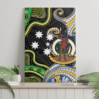 South Sea Islanders And Vanuatu Canvas Wall Art Boar Tusk Warrior Southern Tribal Pattern DT05 - Polynesian Pride