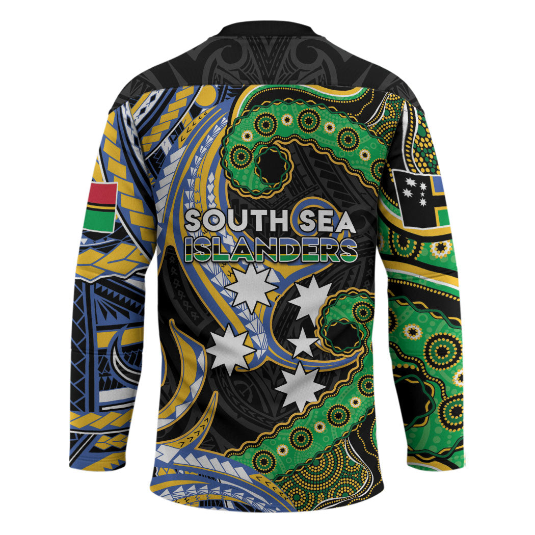 South Sea Islanders And Vanuatu Hockey Jersey Boar Tusk Warrior Southern Tribal Pattern DT05 - Polynesian Pride