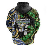 South Sea Islanders And Vanuatu Hoodie Boar Tusk Warrior Southern Tribal Pattern DT05 - Polynesian Pride