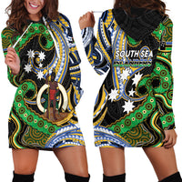 South Sea Islanders And Vanuatu Hoodie Dress Boar Tusk Warrior Southern Tribal Pattern DT05 - Polynesian Pride