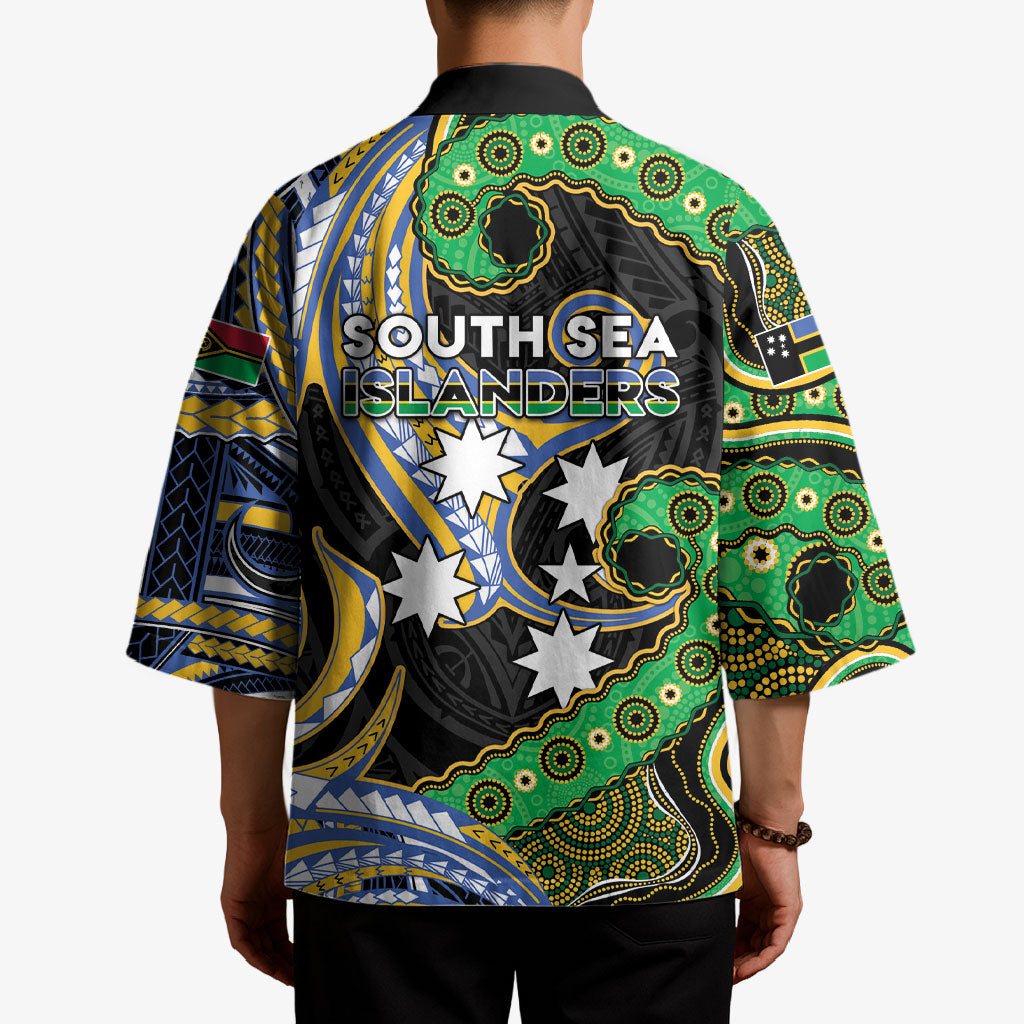 South Sea Islanders And Vanuatu Kimono Boar Tusk Warrior Southern Tribal Pattern DT05 - Polynesian Pride