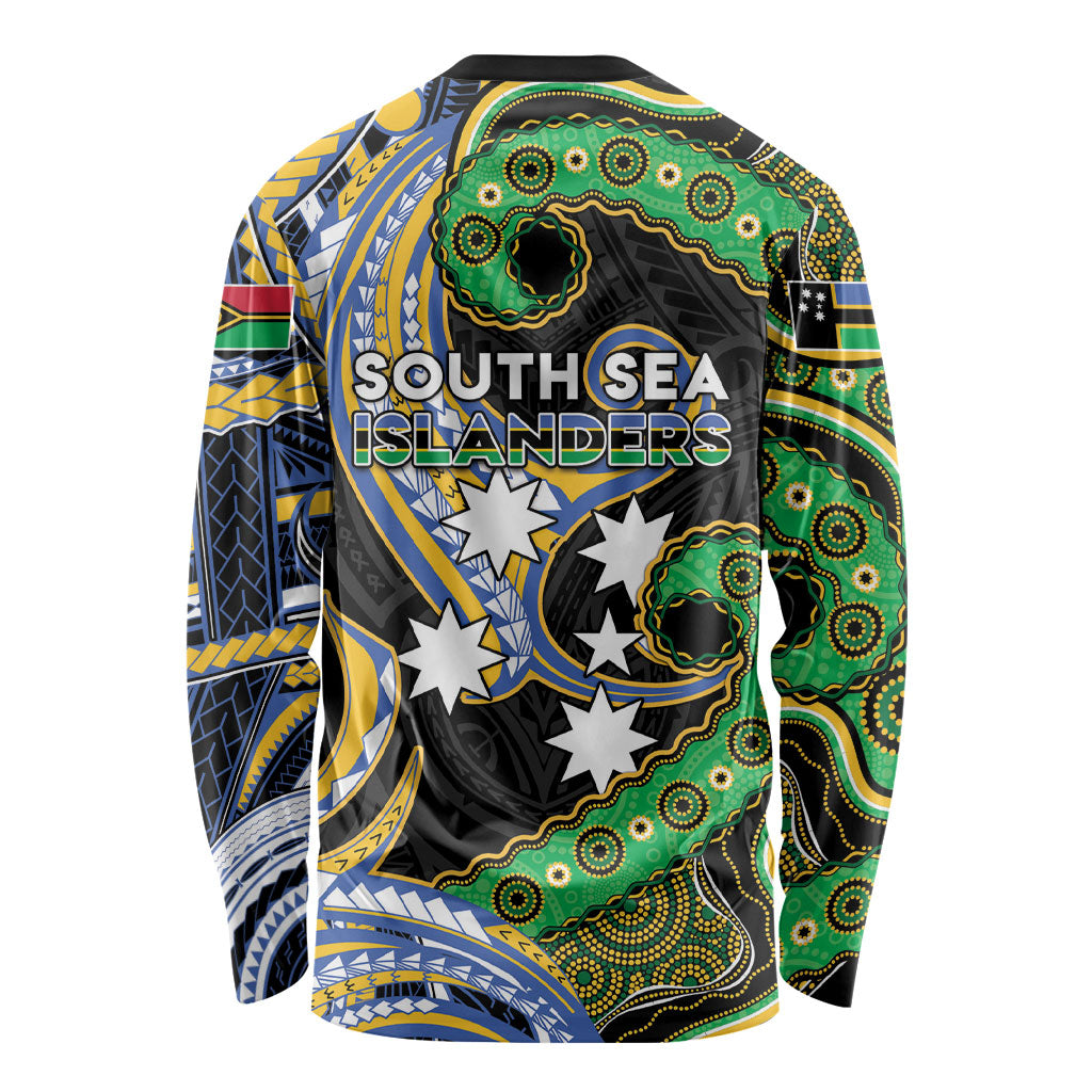 South Sea Islanders And Vanuatu Long Sleeve Shirt Boar Tusk Warrior Southern Tribal Pattern DT05 - Polynesian Pride