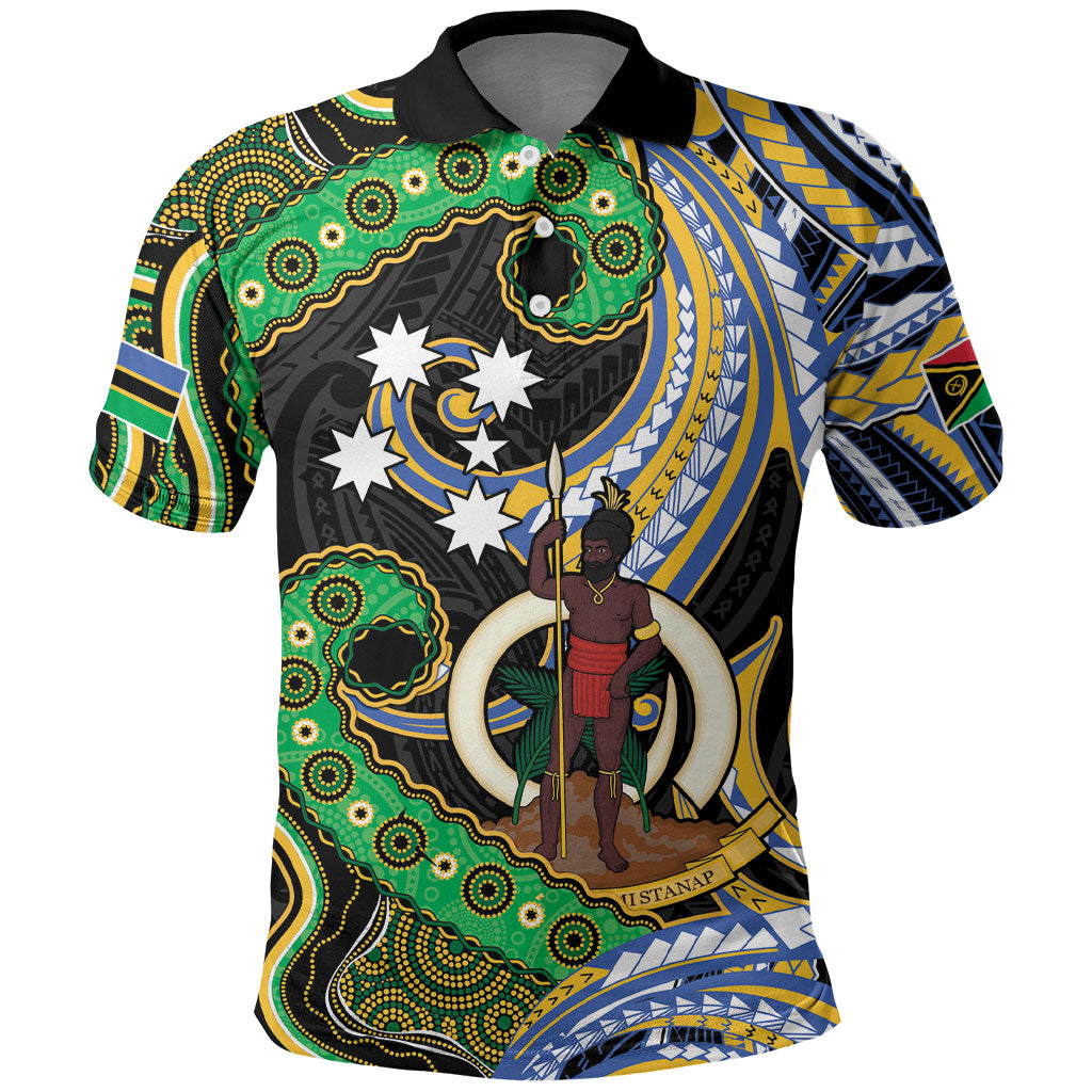South Sea Islanders And Vanuatu Polo Shirt Boar Tusk Warrior Southern Tribal Pattern DT05 Black - Polynesian Pride
