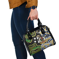 South Sea Islanders And Vanuatu Shoulder Handbag Boar Tusk Warrior Southern Tribal Pattern DT05 - Polynesian Pride