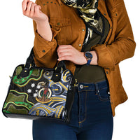 South Sea Islanders And Vanuatu Shoulder Handbag Boar Tusk Warrior Southern Tribal Pattern DT05 - Polynesian Pride