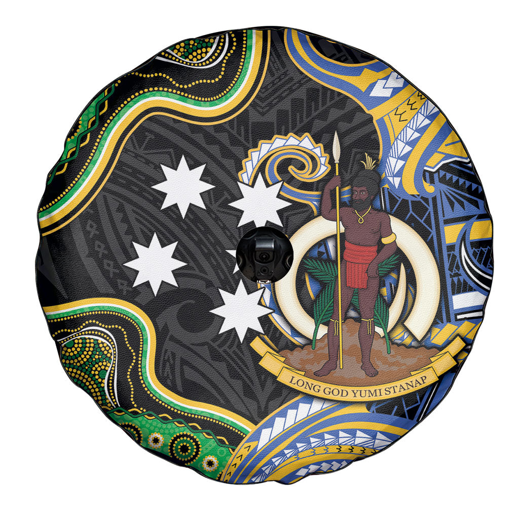 South Sea Islanders And Vanuatu Spare Tire Cover Boar Tusk Warrior Southern Tribal Pattern DT05 - Polynesian Pride