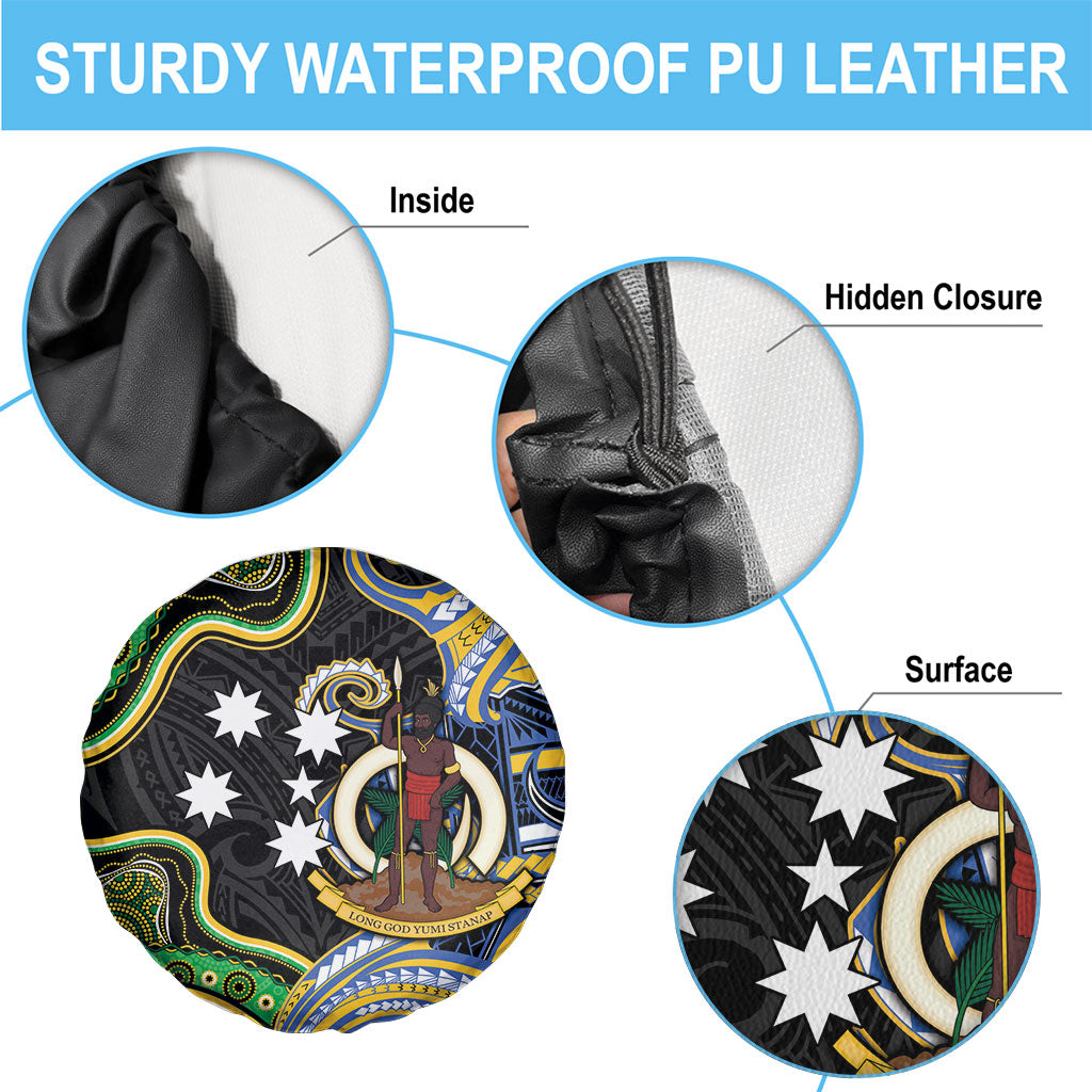 South Sea Islanders And Vanuatu Spare Tire Cover Boar Tusk Warrior Southern Tribal Pattern DT05 - Polynesian Pride