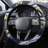 South Sea Islanders And Vanuatu Steering Wheel Cover Boar Tusk Warrior Southern Tribal Pattern DT05 - Polynesian Pride