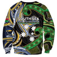 South Sea Islanders And Vanuatu Sweatshirt Boar Tusk Warrior Southern Tribal Pattern DT05 - Polynesian Pride