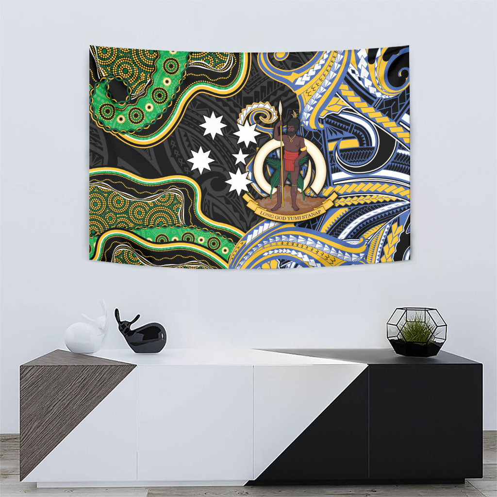 South Sea Islanders And Vanuatu Tapestry Boar Tusk Warrior Southern Tribal Pattern DT05 - Polynesian Pride