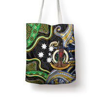 South Sea Islanders And Vanuatu Tote Bag Boar Tusk Warrior Southern Tribal Pattern DT05 - Polynesian Pride