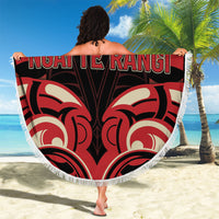 Aotearoa Ngai Te Rangi Beach Blanket New Zealand Traditional Maori Pattern DT05 - Polynesian Pride