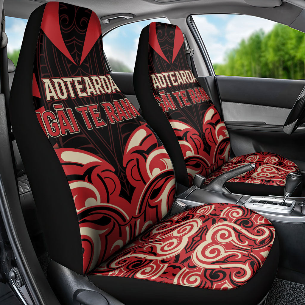 Aotearoa Ngai Te Rangi Car Seat Cover New Zealand Traditional Maori Pattern DT05 - Polynesian Pride